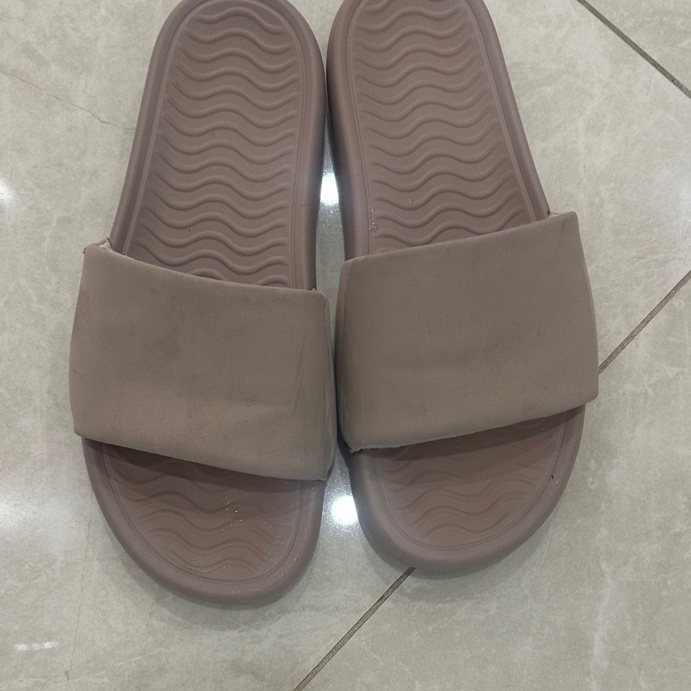 Brown Slide Sandals